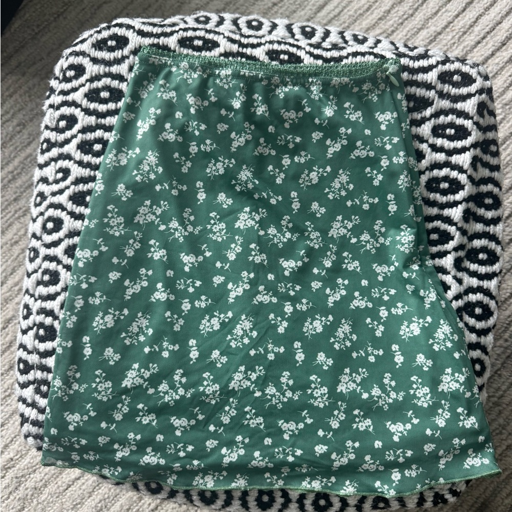 Princess Polly Green A-Line Mini Skirt Casual Resort Wear